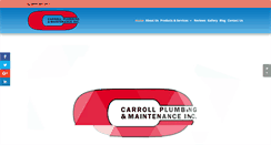 Desktop Screenshot of carrollplumbingsb.com